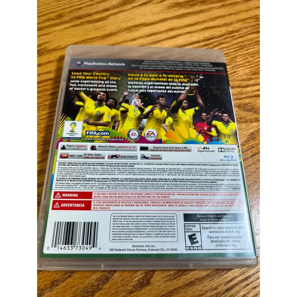2014 FIFA World Cup Brazil Sony PlayStation 3 PS3 EA Sports Soccer Game CIB